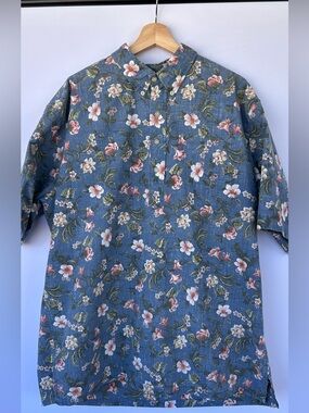 Reyn Spooner Men’s Hawaiian Aloha Shirt Short Sleeve 1/2 Button Size XXL